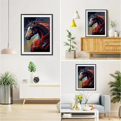 Immagine prodotto di Set per pittura con diamanti "Cavallo" 30x40 cm