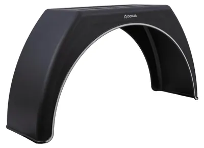 Obrázok produktu pre Blatník prívesu 15-17,5" DOMAR DK3112 plochý podbeh kolesa 950/280 mm s bielym lemovaním