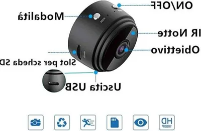 Zdjęcie produktu dla Miniaturowa kamera WiFi do użytku w pomieszczeniach z funkcją wykrywania ruchu i sterowaniem za pomocą aplikacji