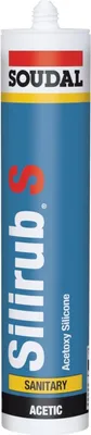 Produktbild von SILIRUB S Silikondichtstoff Sanitär Kartusche 310 ml manhattan SOUDAL
