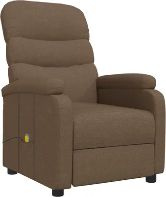 Produktbild von vidaXL Massagesessel Braun Stoff