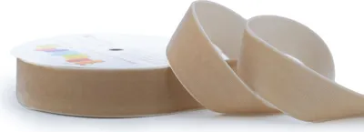 Produktbild von Samtband 25mm x 5m Rolle Sand Beige