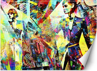 Produktbild von Vlies fototapete Modische Frau Glamour 200x140 cm Feeby Lila inkl. Kleber einfache Montage