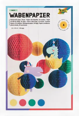 Image de folia papier nid d'abeille BASIC 30 plis 210 x 330 mm résistant à l'humidité