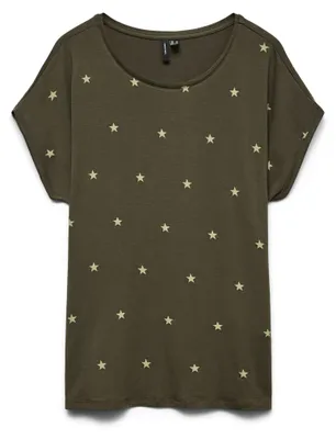 Produktbild von Vero Moda 5715905747145, T-Shirt, Erwachsener, Weiblich, XS, Runder Halsausschnitt, Kurzärmel