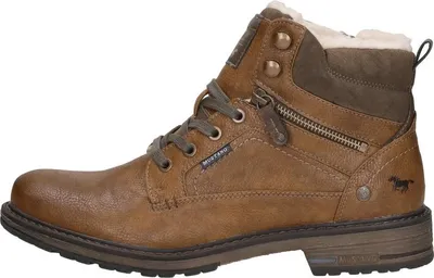 Image de Mustang Chaussures à lacets pour hommes  Chaussures à lacets hautes - Cognac - Taille 45