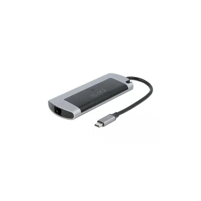 Immagine prodotto di Delock Docking Station USB Type-C con slot M.2 - 4K HDMI / USB / LAN / PD 3.0 - Cablato - USB 3.2 Gen 1 (3.1 Gen 1) Type-C - 100 W - 1.4/2.2 - 10,100,1000 Mbps - Grigio