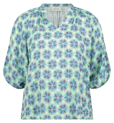 Produktbild von Cartoon Bluse Kurz 3/4 Arm 5880 Green/Blue 38
