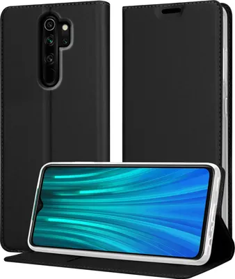 Produktbild von Cadorabo Handyhülle für Xiaomi RedMi NOTE 8 PRO Schutz Hülle in Schwarz Cover Etui Book Case Booklet
