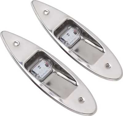 Image de 1Paire de feux de navigation DC12V 120 Degree Beam Angle High Visibility Waterproof LED Bow Light for Fishing Boats Ocean Yachts Ships