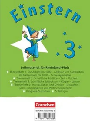 Obrázek produktu pro Einstern Mathematik 03 (Rheinland-Pfalz). Themenhefte 1-4, Diagnoseheft und Kartonbeilagen im Schuber - Ausleihmaterial