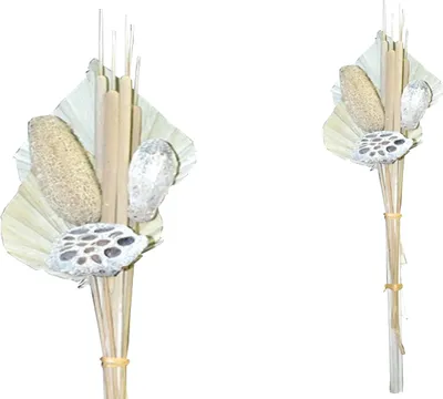 Produktbild von BOHO Trockenblumenstrauß gemischt Little Palm white wash 64 cm