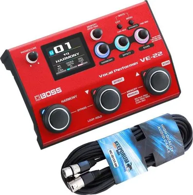 Immagine prodotto di Unità multieffetto Boss VE-22 per voce con cavo XLR