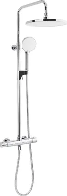 Produktbild von SAT Rain Duschsystem mit Thermostatarmatur Kopfbrause 25,4 cm, chrom