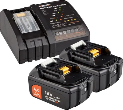 Produktbild von WS24 Akku Starter-Set 18 V / 2x 4,0 Ah Akku + Schnellladegerät