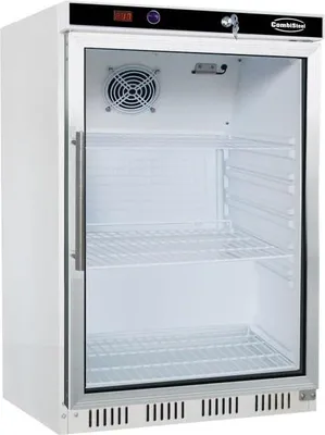 Image de Réfrigérateur Combisteel modèle HR200 - 1 porte vitrée, 130 litres, blanc
