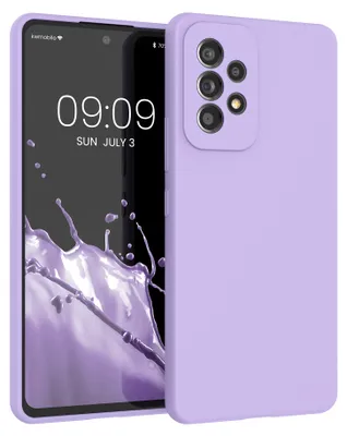 Produktbild von kwmobile Handyhülle für Samsung Galaxy A53 5G Hülle - Case Silikon - Kabelloses Laden - Schutzhülle Cover in Lavendel