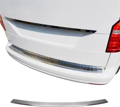 Image de Protection Seuil de Pare-chocs Arriére Pour VW Caddy 2015-2020 Acier Inox Brossé