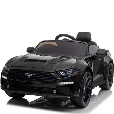 Produktbild von FINOOS Kinder Elektroauto Ford Mustang GT-500 24V kinderauto mit 2,4GHz Fernbedienung 2-5 Jahre Schwarz lackiert
