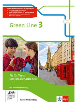 Obrázek produktu pro Green Line 3. Fit für Tests und Klassenarbeiten. Arbeitsheft mit Lösungsheft und Mediensammlung. Baden-Württemberg ab 2016