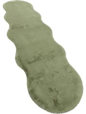 Produktbild von Kunstfell Romance Shape salbei waschbar 55x160 cm