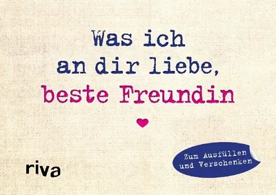 Produktbild von Was ich an dir liebe, beste Freundin - Miniversion