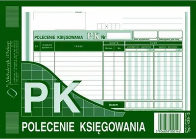 Zdjęcie produktu dla Polecenie Księgowania A5 439-3