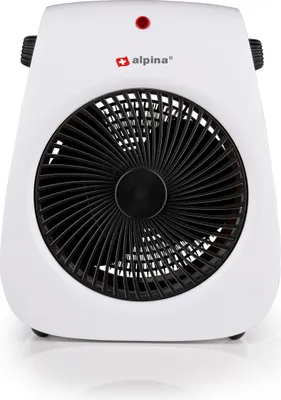 Obrázek produktu pro Elektrický ohřívač s ventilátorem se 2 stupni ohřevu a funkcí chladicího ventilátoru, s rukojetí pro přenášení, termostatem, ochranou proti překlopení, ochranou proti přehřátí, 2000 W