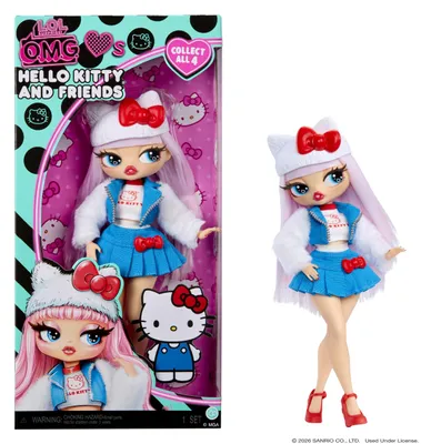 Image de L.O.L. Surprise! O.M.G. Adore Hello Kitty® et ses amis – Hello Kitty, poupée à la mode, pour filles, à partir de 4 ans, convient aux garçons et aux filles, multicolore