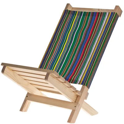 Image de Chaise pliante chaise de plage bois kit 12 J