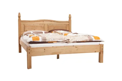 Produktbild von SIT Möbel Doppel-Bett 180 x 200 cm | Kiefer-Holz massiv | Honigfarben | B 192 x T 216 x H 110 cm | 19000-98 | Serie BETT