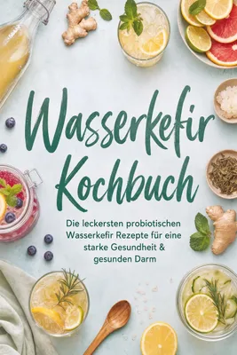 Produktbild von Wasserkefir Kochbuch: Die leckersten probiotischen Wasserkefir Rezepte für eine starke Gesundheit & gesunden Darm