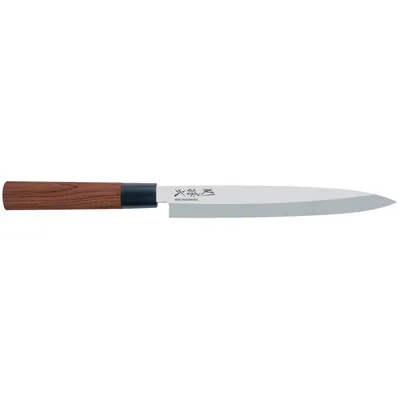 Produktbild von KAI MGR-210Y 'Seki Magoroku Red Wood' Yanagiba Messer 21 cm, rotbraun/silber (1 Stück)
