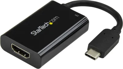 Immagine prodotto di StarTech.com Adattatore video USB-C a HDMI con Power Delivery - 60 Watt - Nero