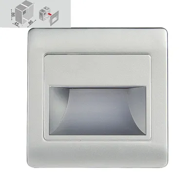 Produktbild von LED Treppenbeleuchtung 1,5W, 4000K, silber L: 86, B: 10, H: 86