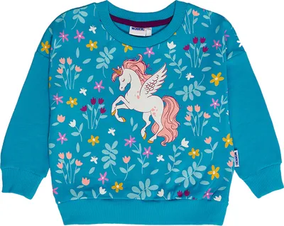 Obrázek produktu pro Dívčí mikina Unicorn - tyrkysová - 104