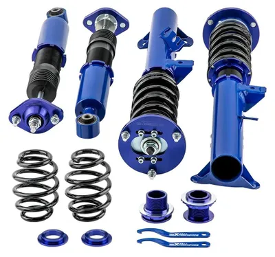 Produktbild von 3er E36 Gewindefahrwerk Komplettset - Höhenverstellbares Coilover Fahrwerk - Stoßdämpfer & Federbeine - Öldruck - für 316i 318i 318is 320i 323i 1991-1999