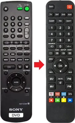 Produktbild von Fernbedienung geeignet für SONY DVP-NS400D | DVPNS400D | RMTD128P
