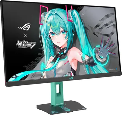 Produktbild von ASUS ROG Strix XG27ACMEG-G Hatsune Miku Edition, 68,6 cm (27"), 2560 x 1440 Pixel, Wide Quad HD, LCD, 1 ms, Mehrfarbig