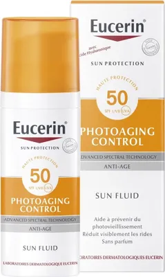 Zdjęcie produktu dla Eucerin Sun Protection krem do opalania SPF50+ Photoaging Control Sun Fluid 50 ml