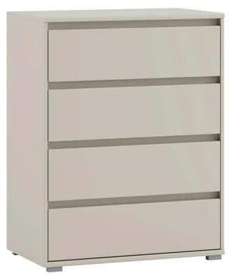 Produktbild von Kommode - 80 x 103 cm - 4 Schubladen - Cashmerebraun matt