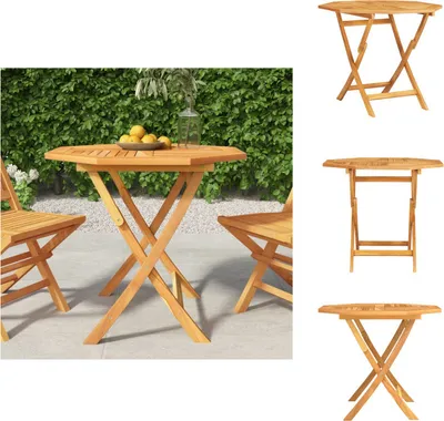 Immagine prodotto di vidaXL Tavolo da giardino pieghevole 85x85x76 cm in legno massello di teak - Tavoli da giardino
