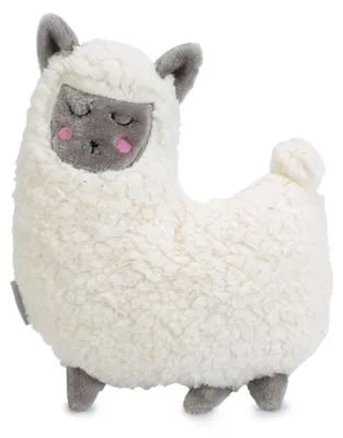 Produktbild von Beeztees Puppy Cuddle Toys und Herzschlag Simulator Lama grau-weiß