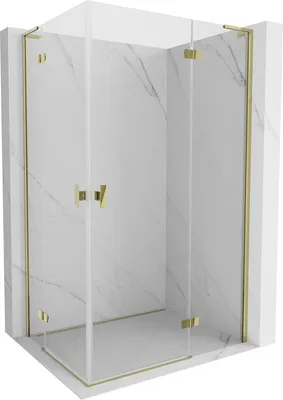 Immagine prodotto di Mexen Mist-H L Duo cabina doccia battente destra 85 x 90 cm, trasparente, oro - 8A5L-085L-090P-50-00