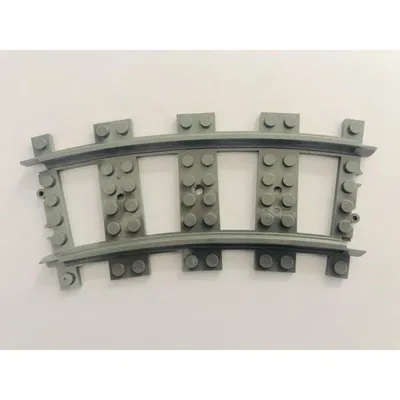 Image de Rails courbes Kazi, lot de 10, compatibles avec les blocs de construction à emboîter