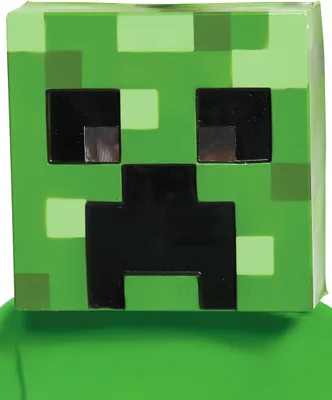 Produktbild von Minecraft-Lizenzmaske Creeper Videospielmaske grün-schwarz - Einheitsgröße