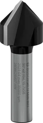Produktbild von PRO V-Nutfräser, 90° x Ø 16, Schaft 8 mm