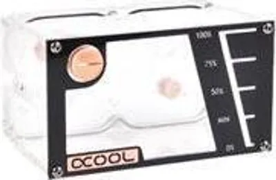 Produktbild von Alphacool Repack Dual Bayres 5.25" - Rev.2, Behälter, Acetal, Messing, Plexiglas, Schwarz, Kupfer, Transparent, 1/4", 148 mm, 91 mm