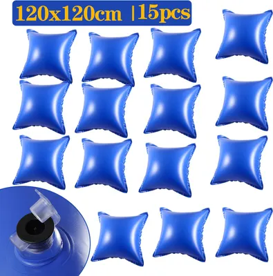 Produktbild von Bettizia Poolkissen Luftkissen 120x120cm Winterkissen Poolpolster Pool Abdeckung quadratisch für Schwimmbad geeignet als Winterabdeckung 15 Stück