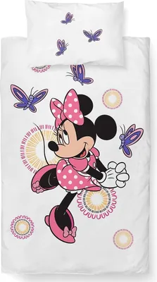Obrázek produktu pro Povlečení do postýlky Minnie a Motýlci